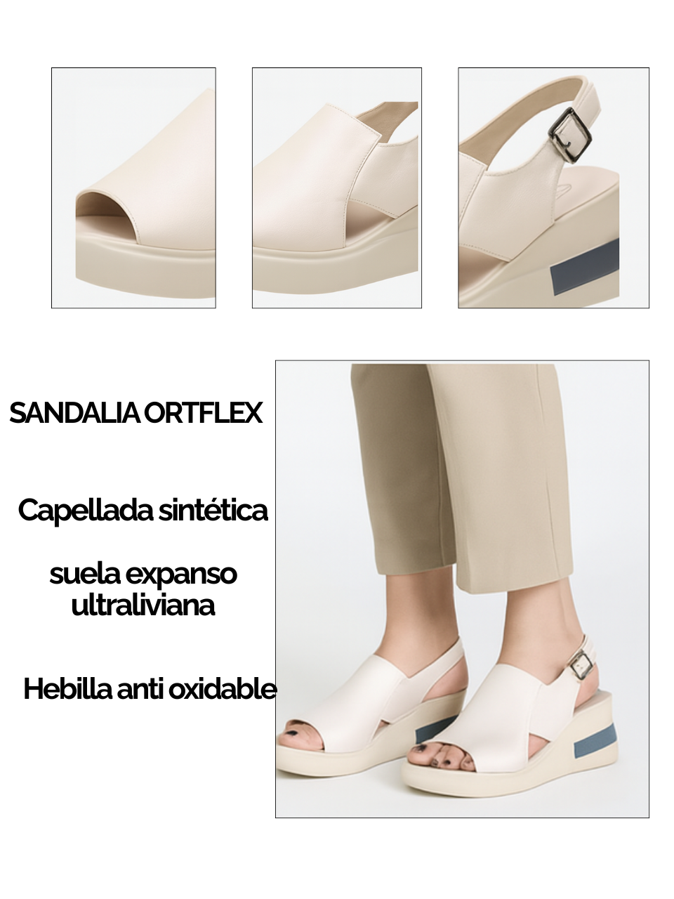 COMBO SANDALIA ORTOFLEX + MOÑA SATIN
